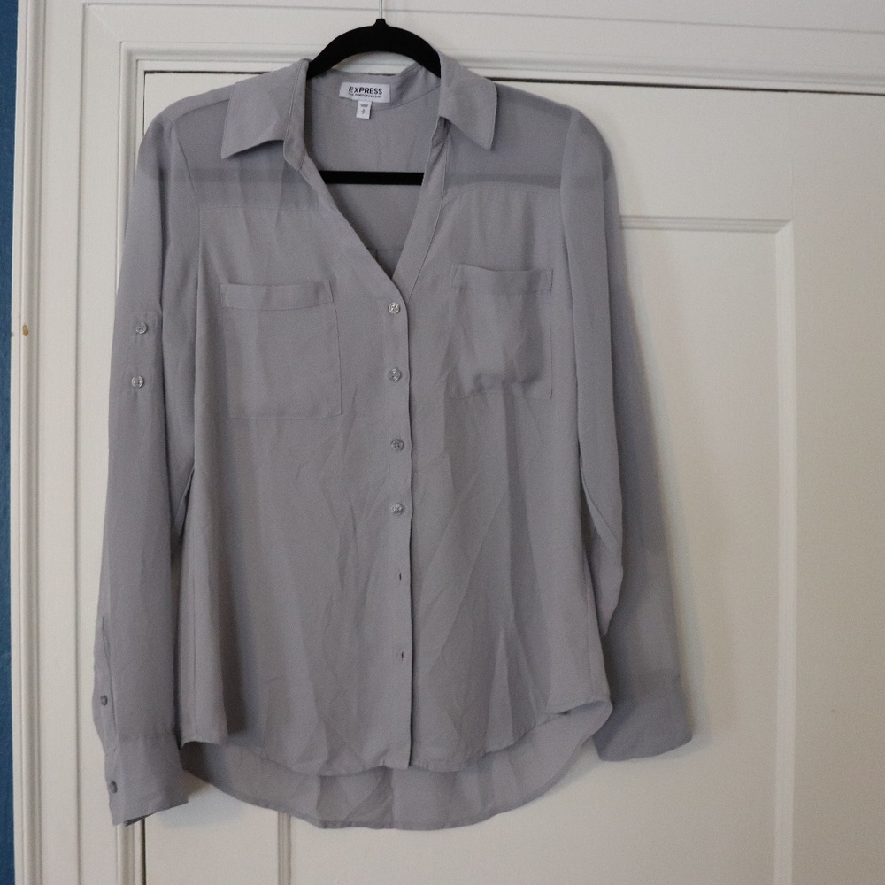 Express Portofino Long Sleeve Blouse